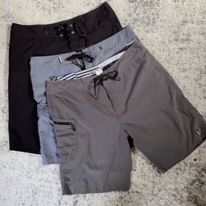 Volcom, Billabong, and Hurley Board Shorts